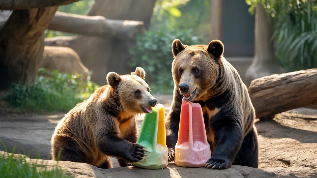 Des glaçons pour le bien-être des animaux du zoo de Mervent