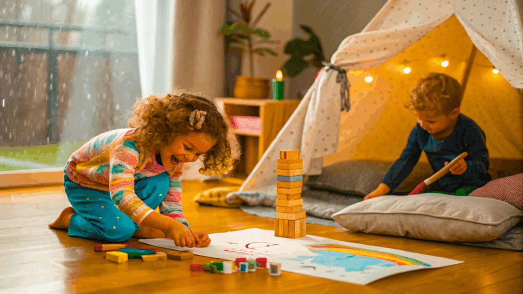 50 idées créatives pour occuper les enfants les jours de pluie