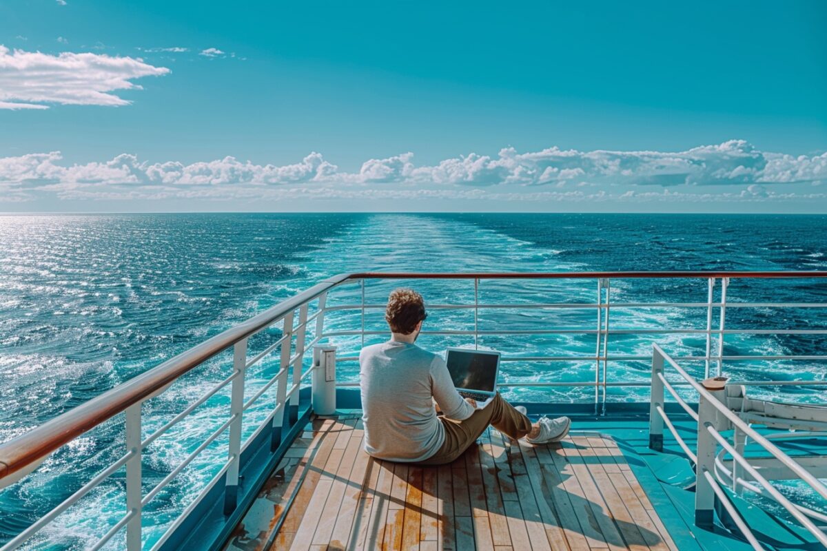 La vie en mer pour les digital nomads : est-ce possible de travailler depuis une croisière ?