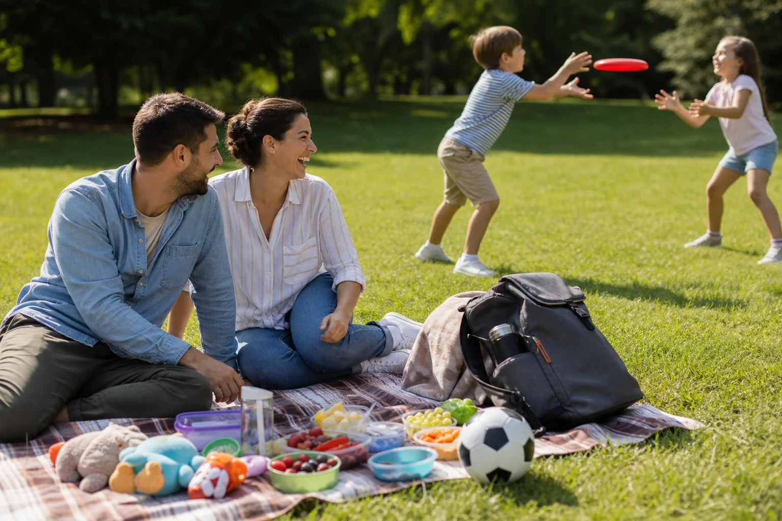Avec des enfants : le sac en plus