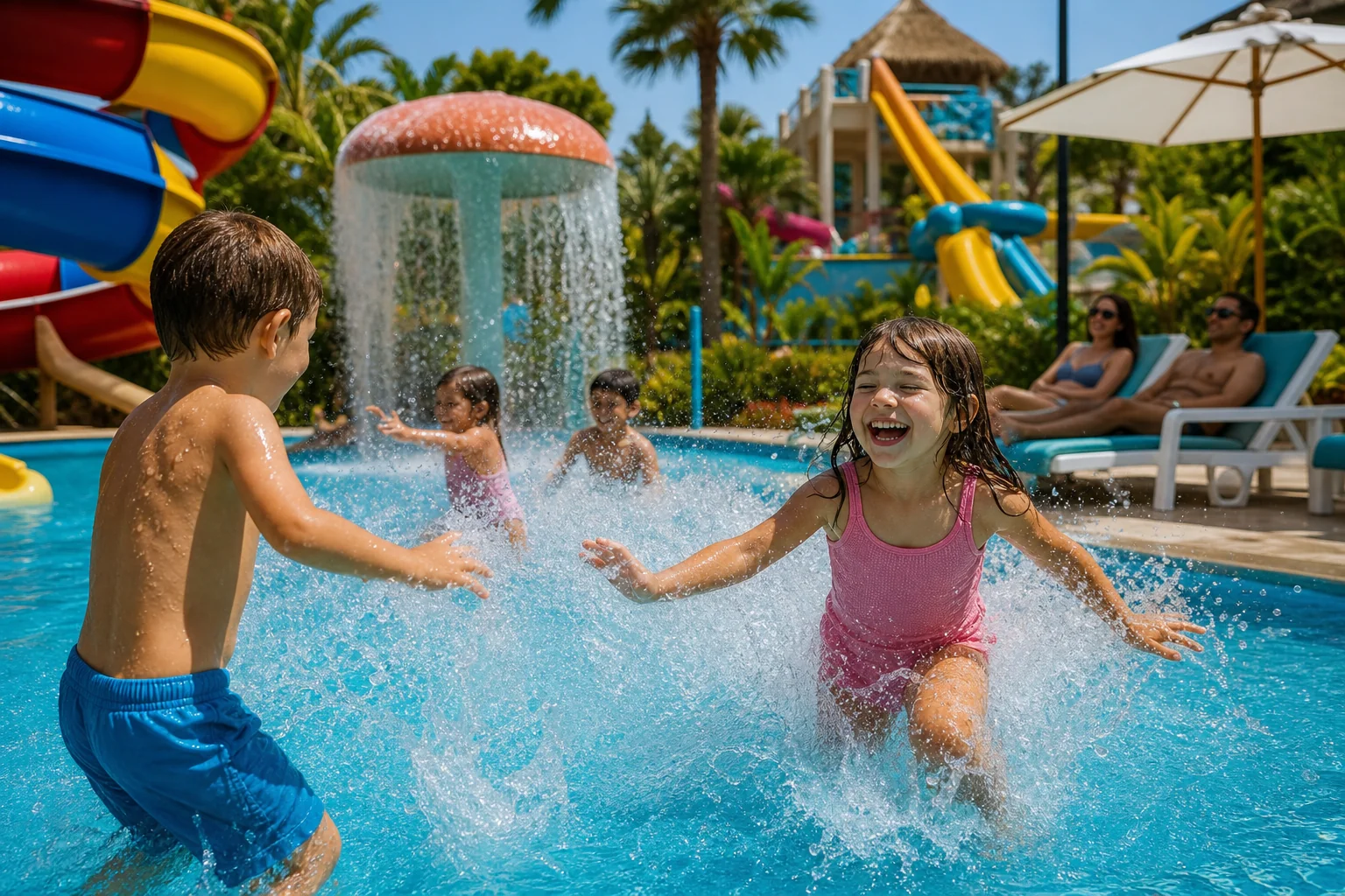 Miser sur les attractions aquatiques et les zones fraîches